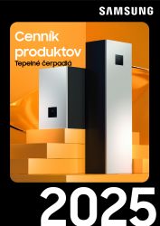 Samsung cennik Tepelné čerpadlá 2025 Samsung cenník